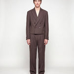 ABITO CROP DOPPIOPETTO BROWN full body frontale