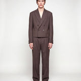ABITO CROP DOPPIOPETTO BROWN full body frontale