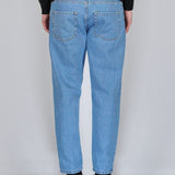 OVERSIZED STONE WASHED DENIM