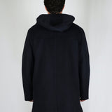 BLACK SILVER LOGO BOMBER