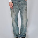 OVERSIZED STONE WASHED DENIM