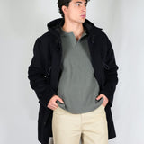 BLACK SILVER LOGO BOMBER