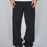 OVERSIZED STONE WASHED DENIM