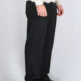 PANTALONE GESSATO NERO