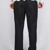 PANTALONE GESSATO NERO