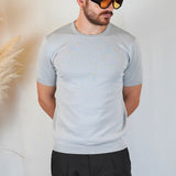 T-SHIRT IN MAGLIA GRIGIA