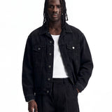 SKYLINE DENIM JACKET BLACK