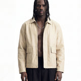 URBAN LEATHER JACKET BEIGE