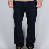 OVERSIZED STONE WASHED DENIM