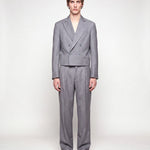 ABITO CROP DOPPIOPETTO GREY full body frontale