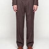 ABITO CROP DOPPIOPETTO BROWN crop pantalone frontale
