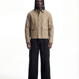 URBAN LEATHER JACKET SAND