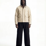 URBAN LEATHER JACKET BEIGE