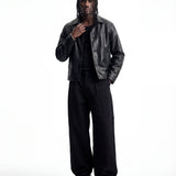 NIGHTFALL LEATHER JACKET BLACK