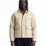 URBAN LEATHER JACKET BEIGE