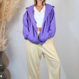 VIOLET ZIP HOODIE