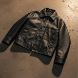 BLACK SILVER LOGO BOMBER