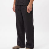 COORDINATO SHORT IN LINO BLACK