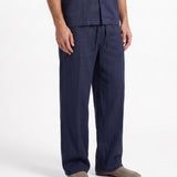 COORDINATO SHORT IN LINO BLUE