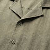 COORDINATO SHORT IN LINO GREEN