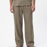 COORDINATO SHORT IN LINO GREEN