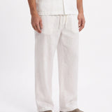 COORDINATO SHORT IN LINO WHITE