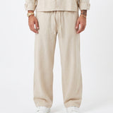 COORDINATO ELEGANT IN LINO WHITE