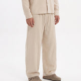 COORDINATO OVER IN LINO BEIGE