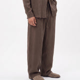 COORDINATO OVER IN LINO BROWN