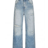 OVERSIZED STONE WASHED DENIM