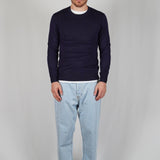 GIROCOLLO IN MAGLIA BLU