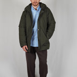 BLACK SILVER LOGO BOMBER