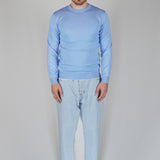 GIROCOLLO IN MAGLIA AZZURRO