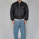 BOMBER BLACK SILVER LOGO