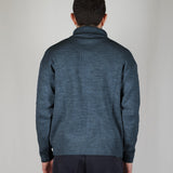 SWEATER HALF ZIP BLU
