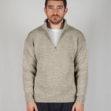SWEATER HALF ZIP CREAM