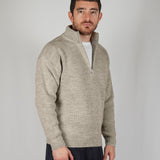 SWEATER HALF ZIP CREAM