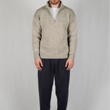 SWEATER HALF ZIP CREAM