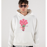 WHITE KISS BOUQUET SWEATSHIRT