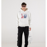 WHITE DAILY LIFE SWEATSHIRT