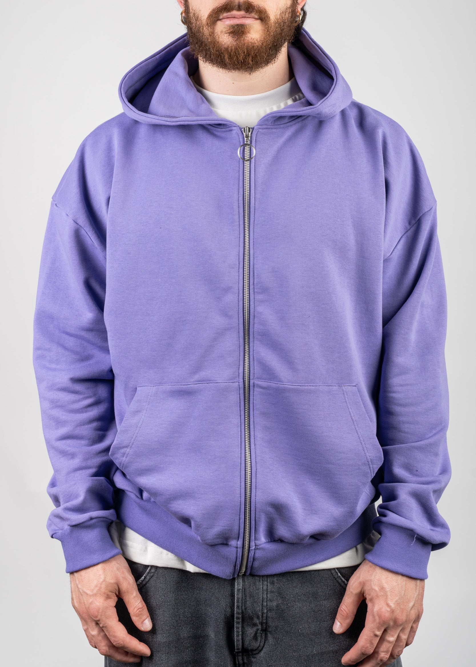 VIOLET ZIP HOODIE