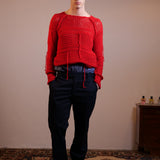 SWEATER SEWED RED