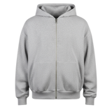 GREY ZIP HOODIE