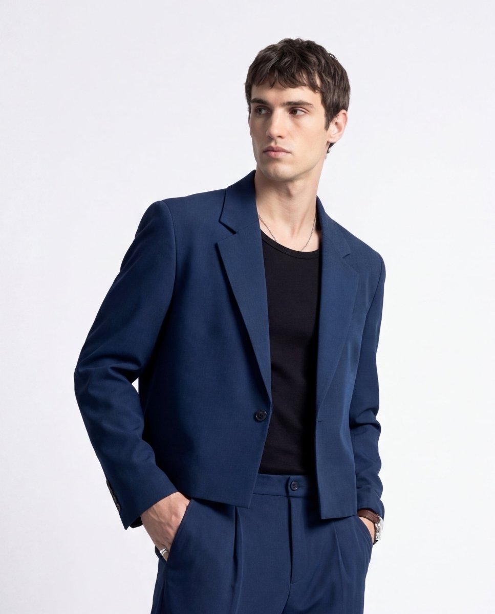 ABITO CROP BLUE - Benevierre