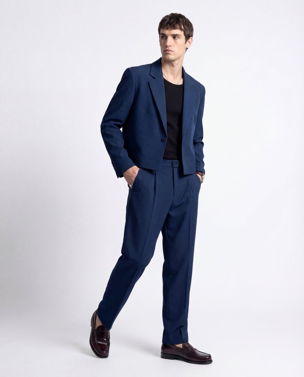 ABITO CROP BLUE - Benevierre