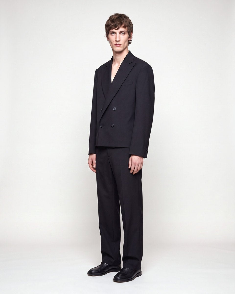 ABITO CROP DOPPIOPETTO BLACK - Benevierre