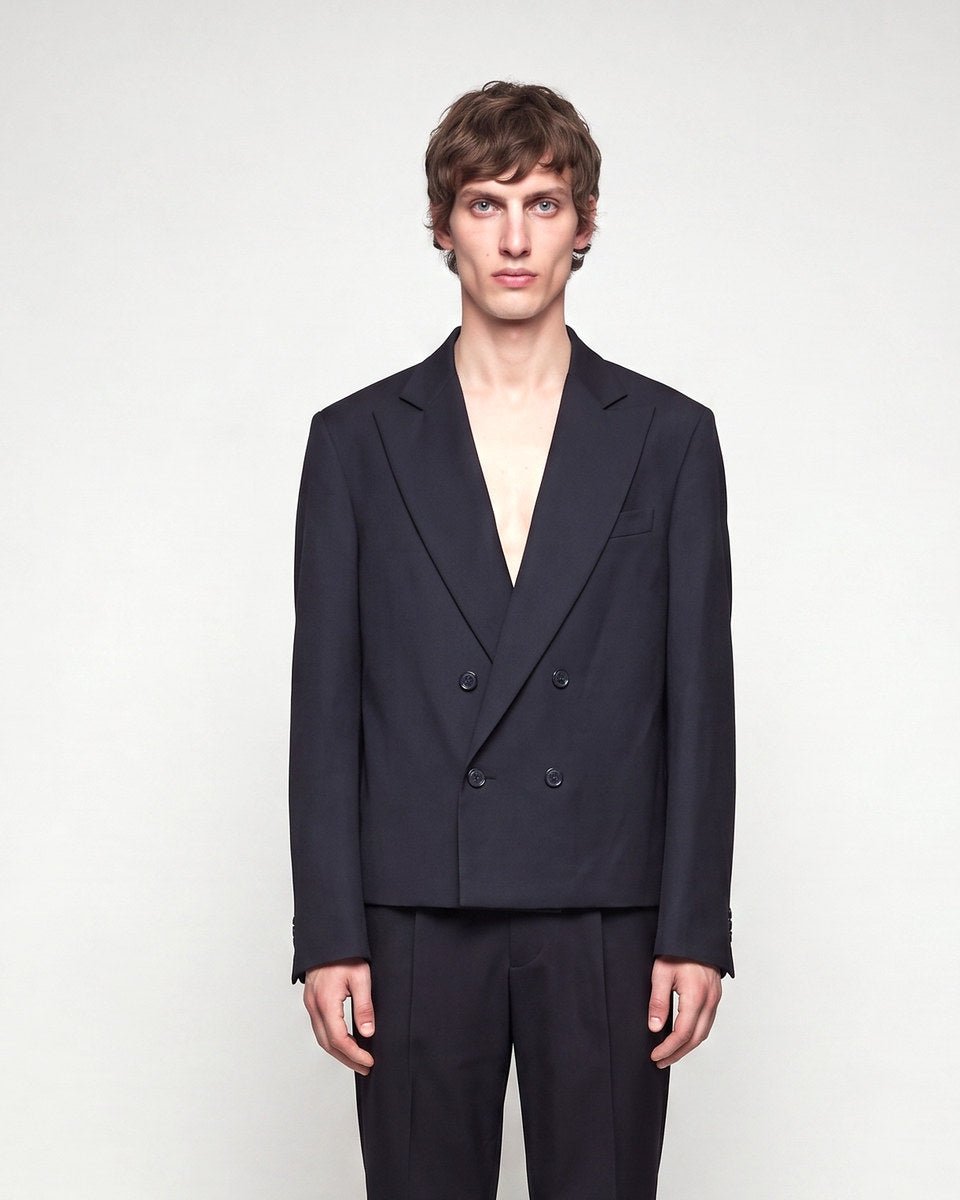 ABITO CROP DOPPIOPETTO BLACK - Benevierre