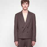 ABITO CROP DOPPIOPETTO BROWN - Benevierre