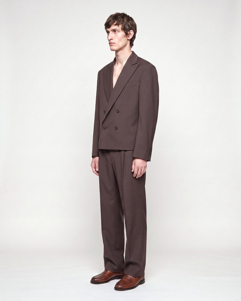 ABITO CROP DOPPIOPETTO BROWN - Benevierre