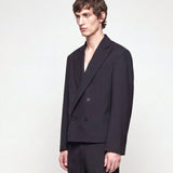 ABITO CROP DOPPIOPETTO DARK GREY - Benevierre